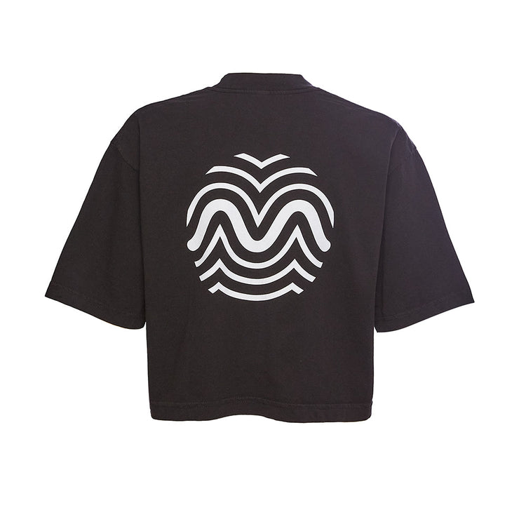 Rythm Women's Black Cropped T-Shirt - 33409771798682