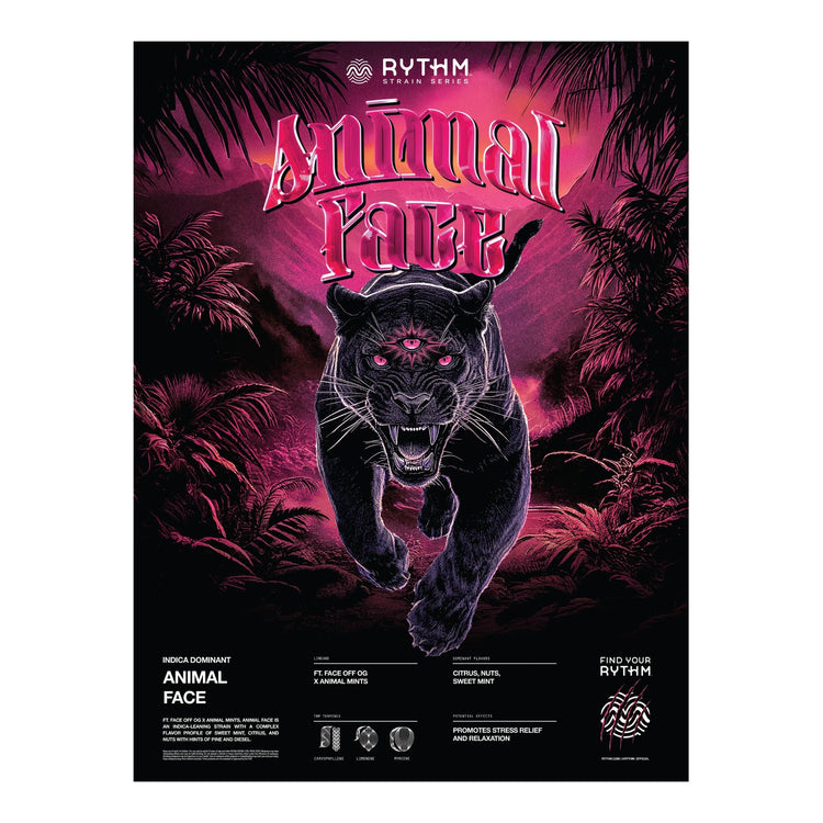 Animal Face - Panther 18x24" Foil Poster - 36964760617114