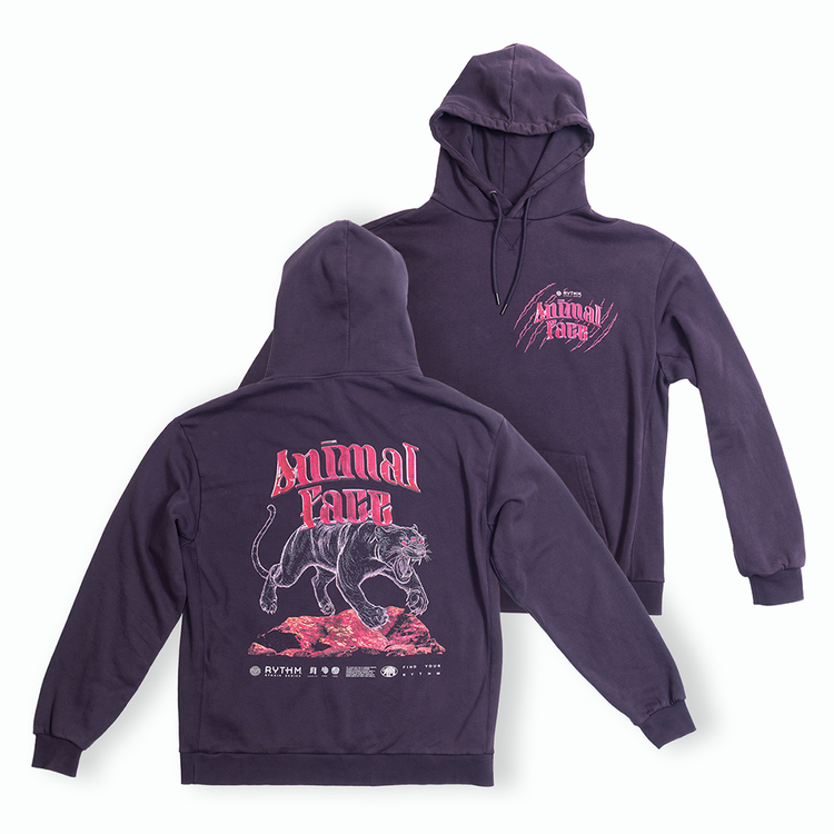 Vintage Animal Face Heavyweight Hoodie - 35593776398490