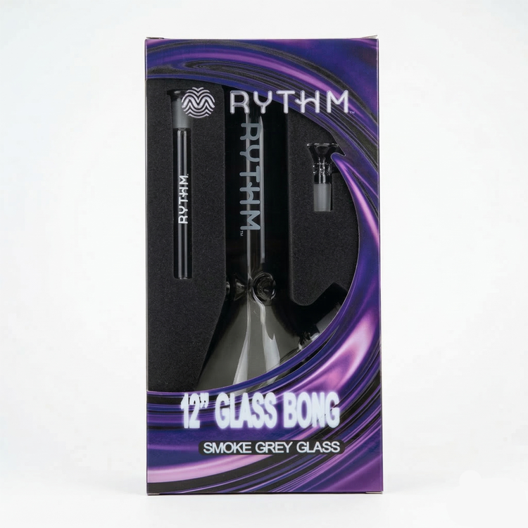 RYTHM Smoky Grey 12" Bong - 36617280913562