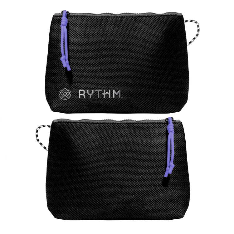 RYTHM Chrome Logo Mesh Stash Pouch - 36936057192602